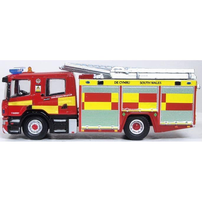 OXFORD 1/76 South Wales Fire & Rescue Scania Pump Ladder CP28