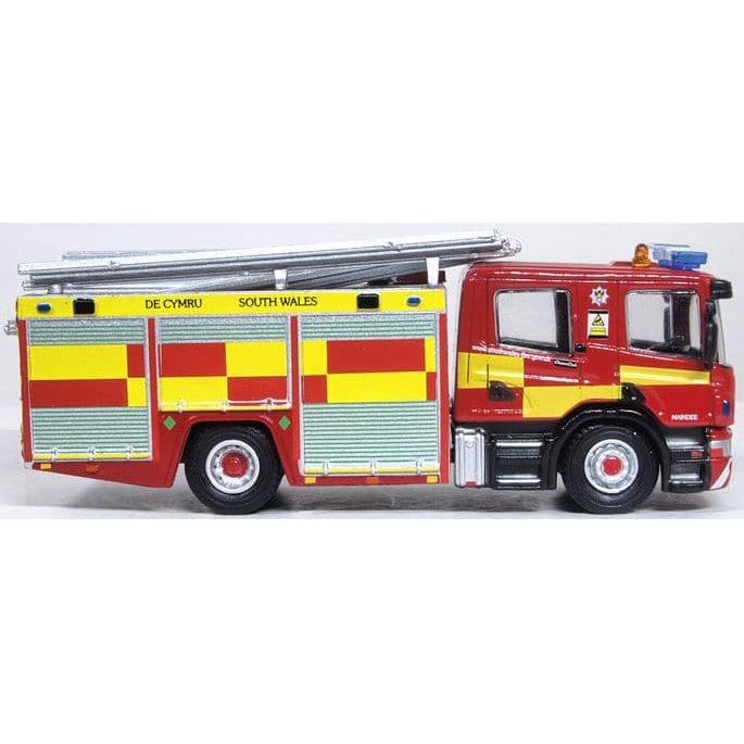 OXFORD 1/76 South Wales Fire & Rescue Scania Pump Ladder CP28