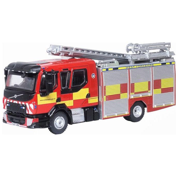 OXFORD 1/76 Volvo FL Emergency One Pump Ladder West Yorkshire Fire Engine