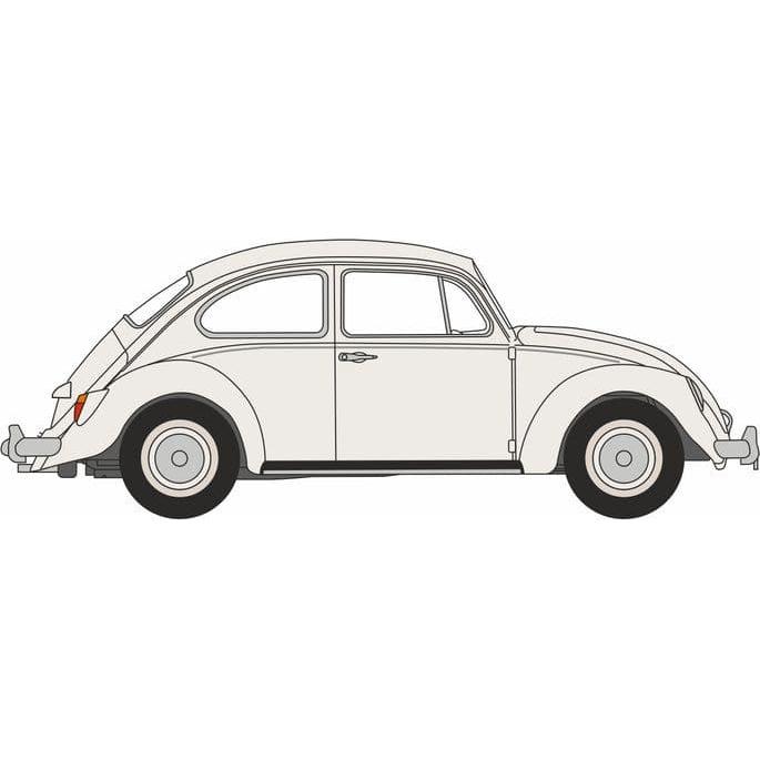 OXFORD 1/76 VW Beetle Lotus White