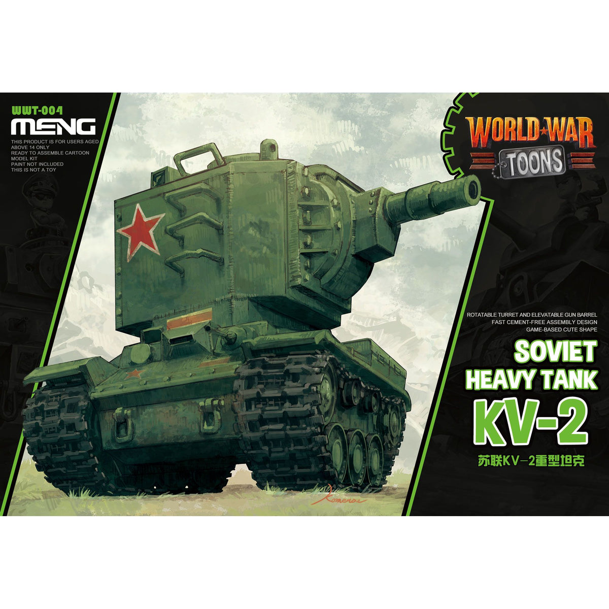MENG World War Toons KV-2 Soviet Heavy Tank