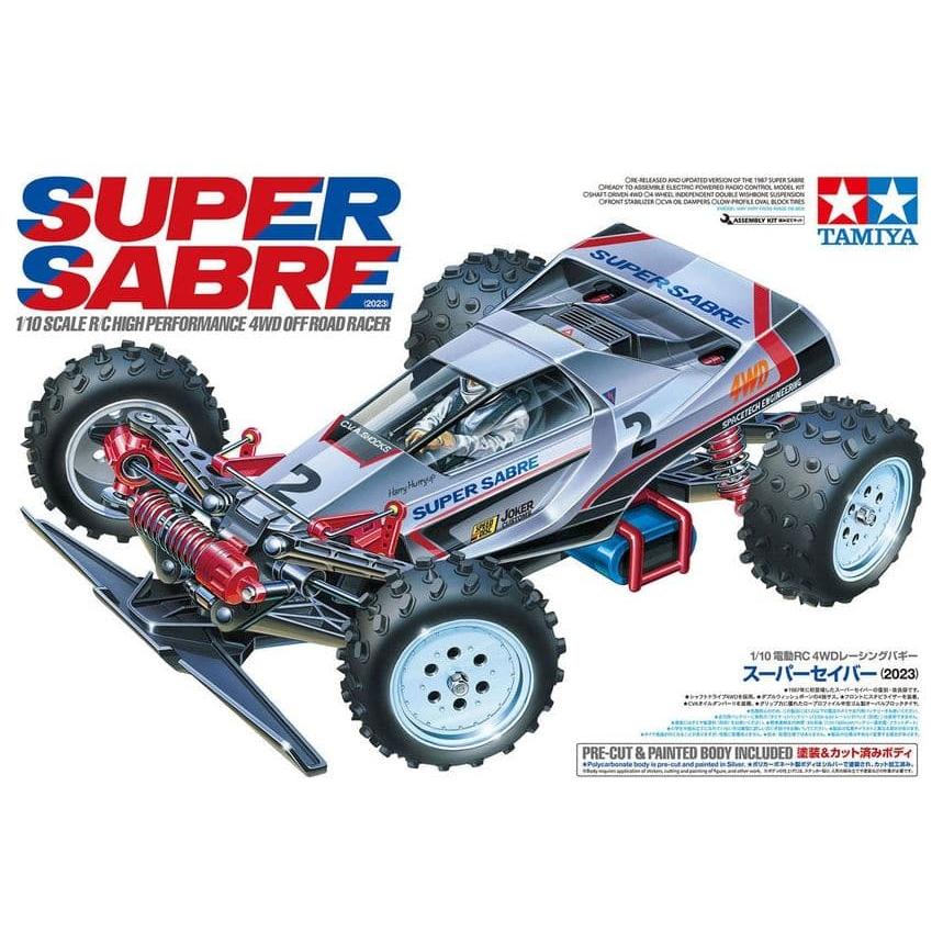 TAMIYA 1/10 RC Super Sabre 2023 Pre Cut & Pre Painted Body (No ESC)