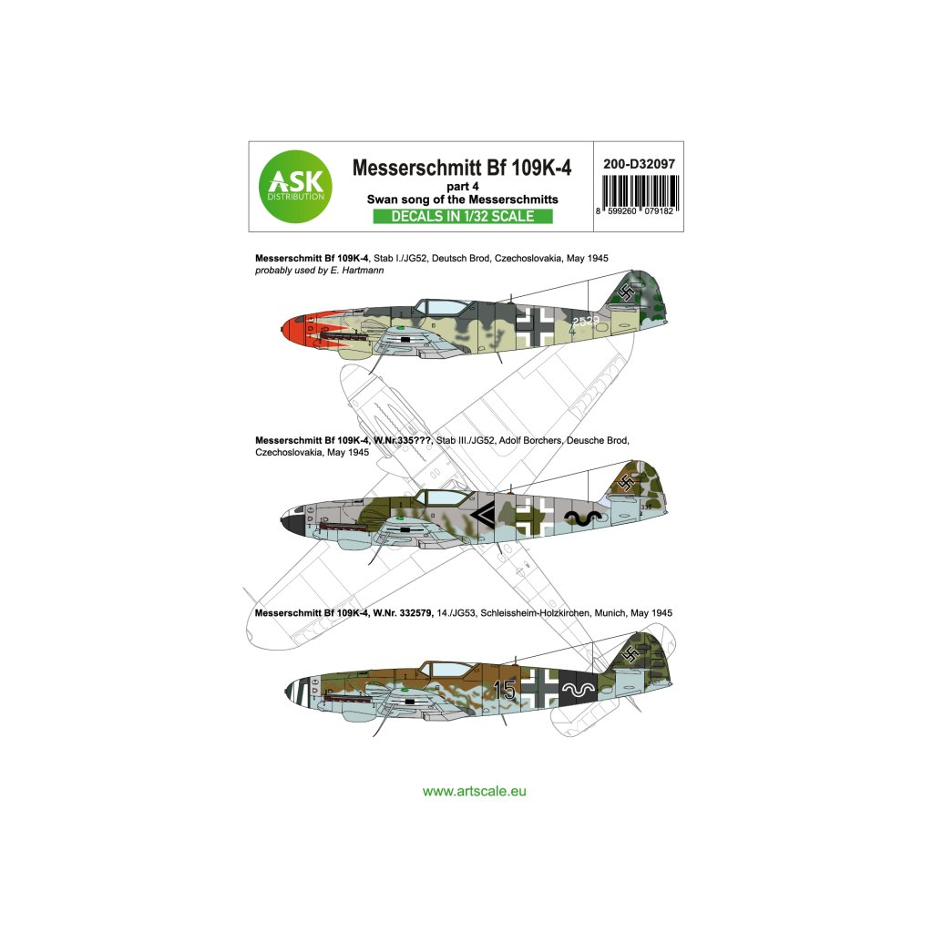 ASK 1/32 Bf 109K-4 part 4 - Swan song of the Messerschmitts