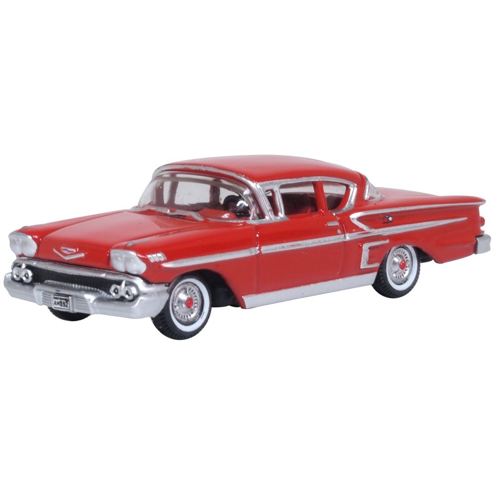 OXFORD 1/87 1958 Chevrelot Impala Sports Coupe - Rio Red
