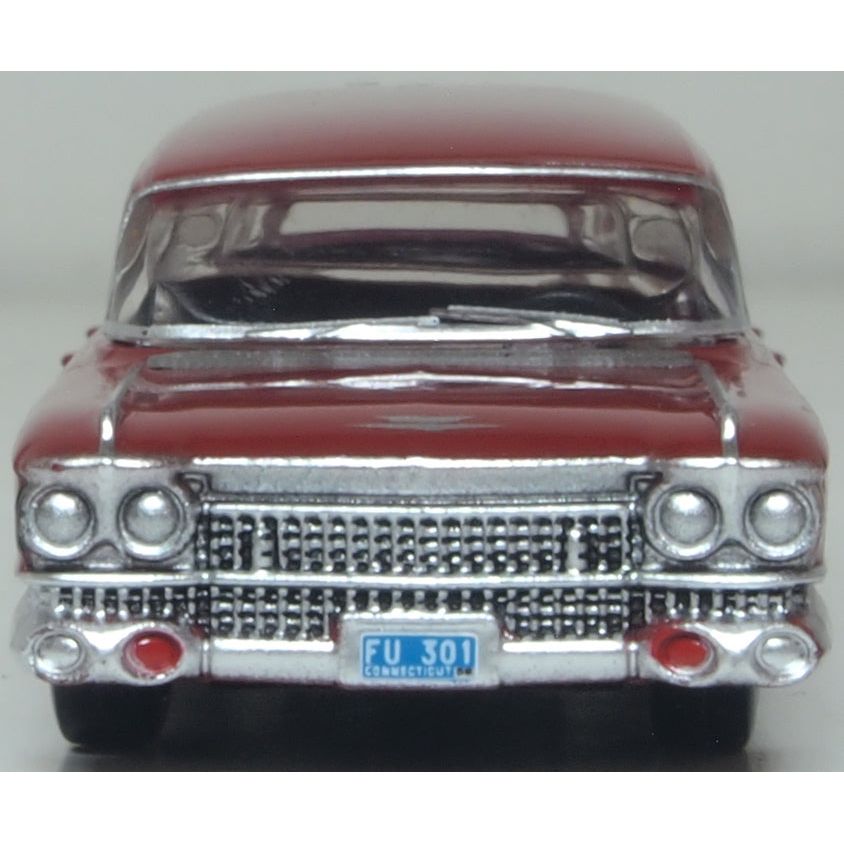 OXFORD 1/87 1959 Cadillac Miller-Meteor Futura Limousine Seminole Red