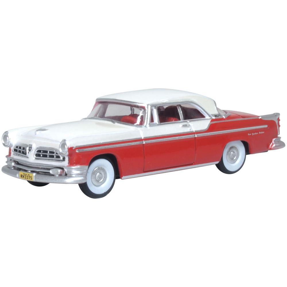 OXFORD 1/87 1955 Chrysler New Yorker Deluxe Coupe ST. Regis - Tango Red/Platium