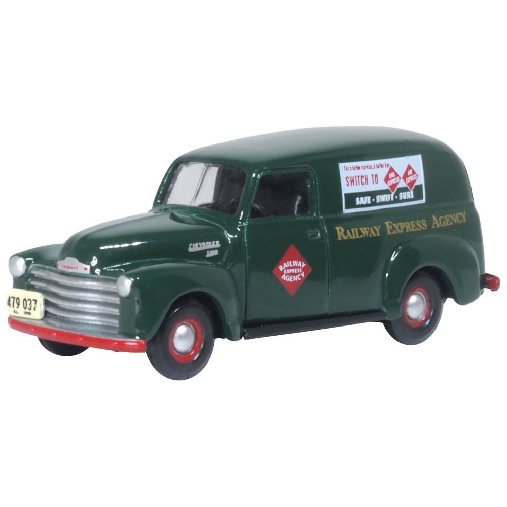 OXFORD 1/87 1950 Chevrolet Panel Van - Railway Express Agency