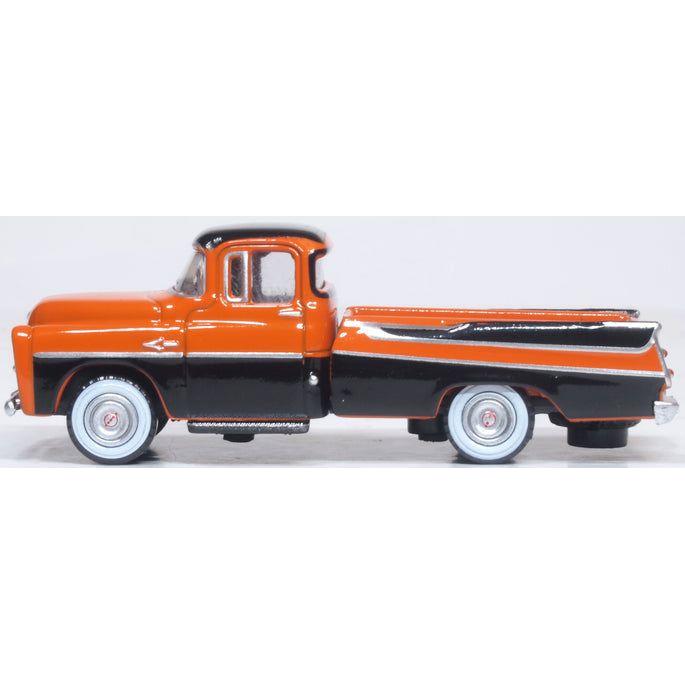 OXFORD 1/87 Dodge D100 Pickup 1957 Omaha Orange and Jewel Black
