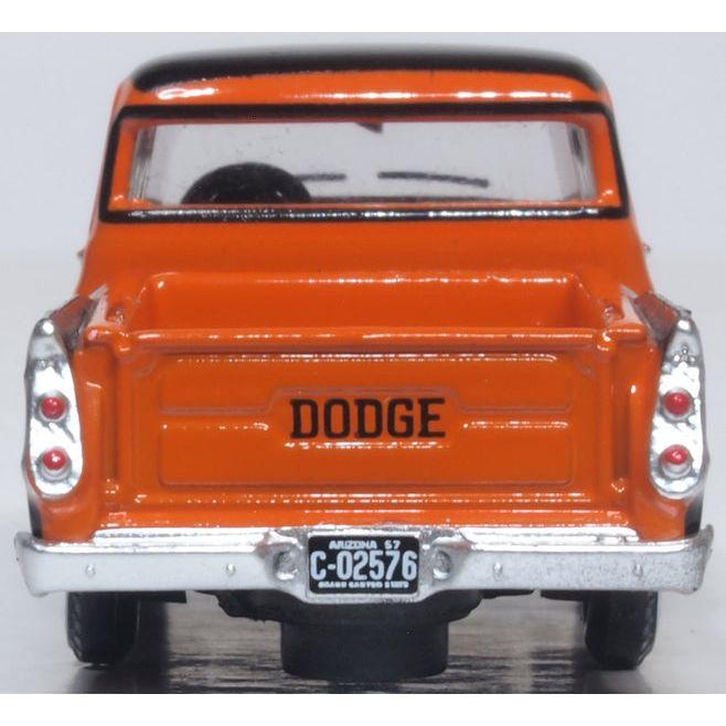OXFORD 1/87 Dodge D100 Pickup 1957 Omaha Orange and Jewel Black