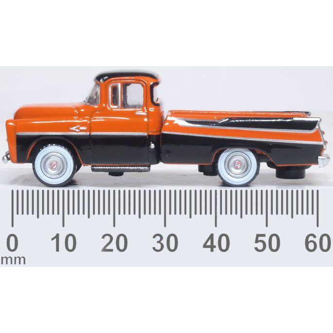 OXFORD 1/87 Dodge D100 Pickup 1957 Omaha Orange and Jewel Black