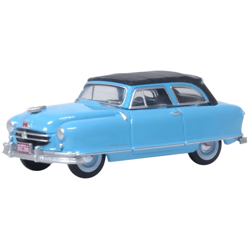 OXFORD 1/87 1950 Nash Rambler Custom Llandau Convertible (Closed) - Strato Blue