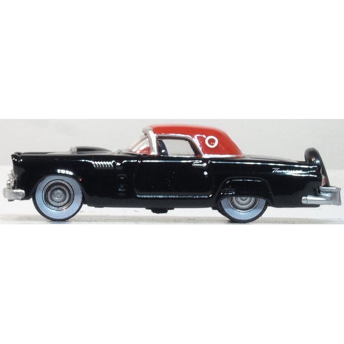 OXFORD 1/87 Ford Thunderbird 1956 Raven Black/Fiesta Red