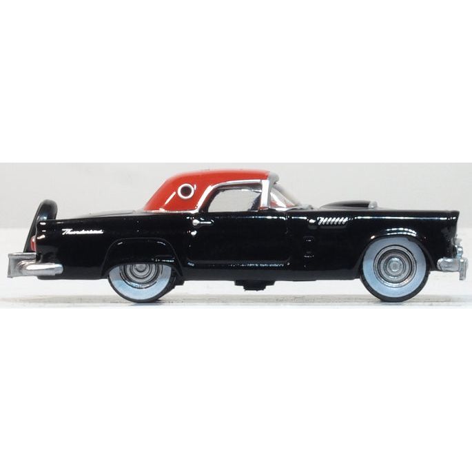OXFORD 1/87 Ford Thunderbird 1956 Raven Black/Fiesta Red
