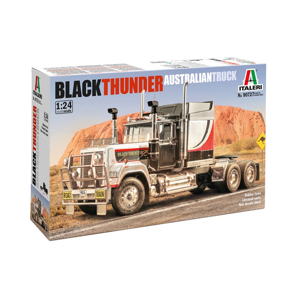 ITALERI 1/24 Black Thunder Australian Truck-New Artwork and New Decal Edition