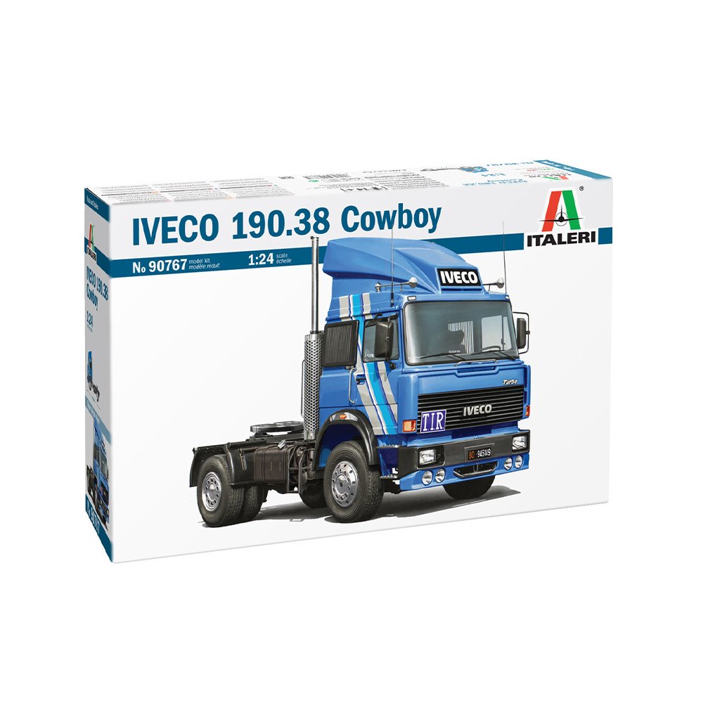 ITALERI 1/24 IVECO Cow-Boy-New Artwork, Chromed Parts & Rubber Tyres