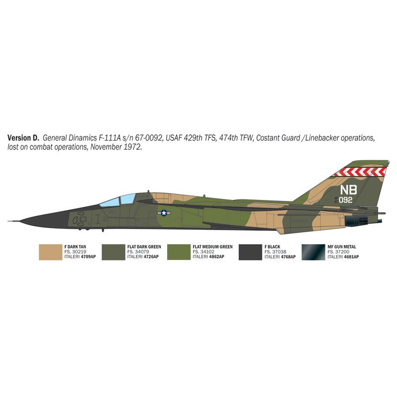 ITALERI 1/72 F-111A Aardvark