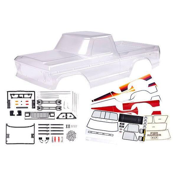 Body, Ford F-150 (1979) (clear, requires painting)/ decals/ window masks (includes grille, side mirrors, door handles, windshield wipers, clipless mounting, hardware) (requires #9288 inner fenders) (roll bar sold separately; choose #9262 chrome, 9262