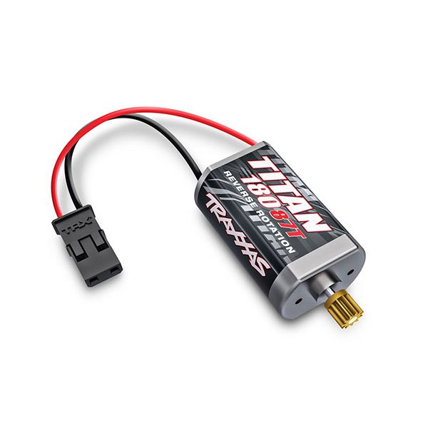 Traxxas Motor, Titan 87T (87-Turn, 180 Size)/Pinion Gear, 11-Tooth (Metal) (9775)