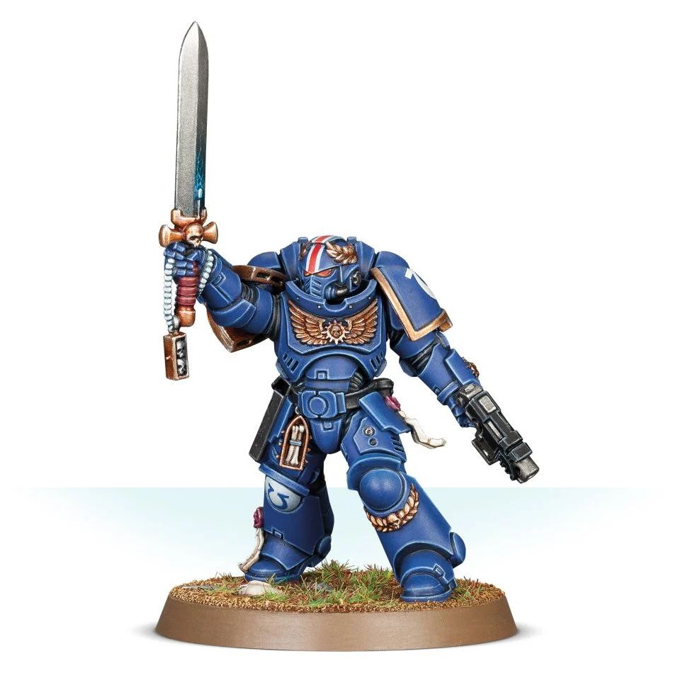 GAMES WORKSHOP 48-84 Space Marine Primaris Lieutenant w/Power Sword