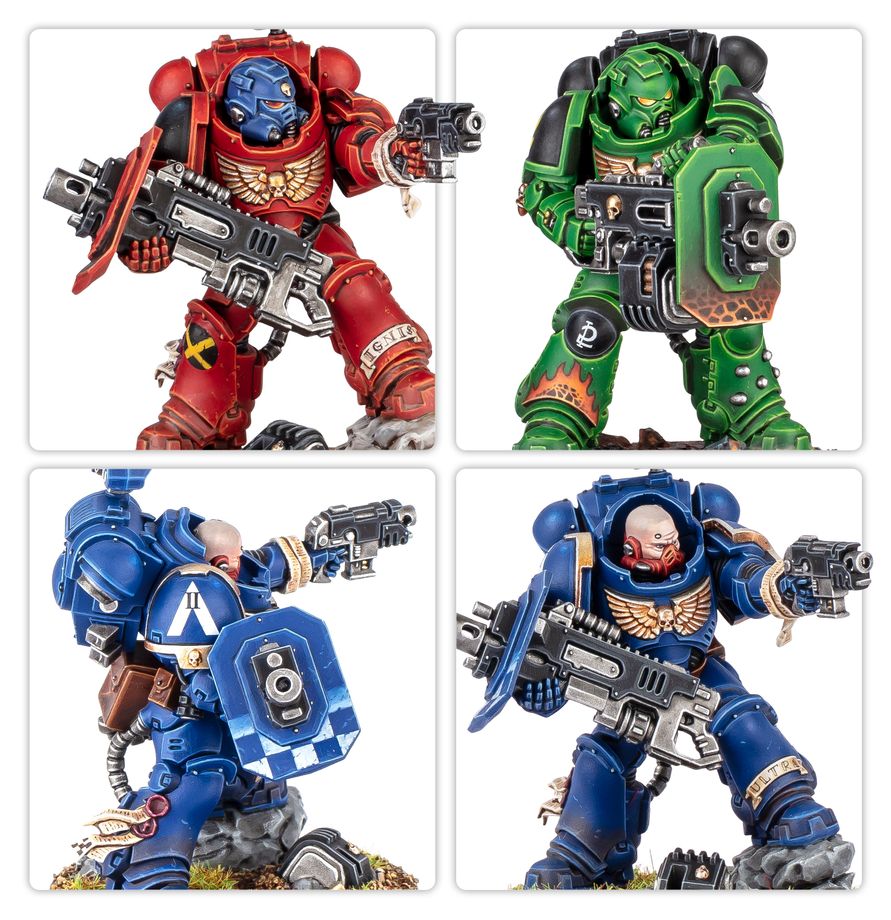 WARHAMMER 40K Space Marines: Eradicator Squad With Heavy Bolters