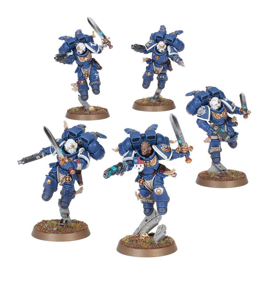 WARHAMMER 40K Space Marines: Vanguard Veteran Squad with Jump Packs