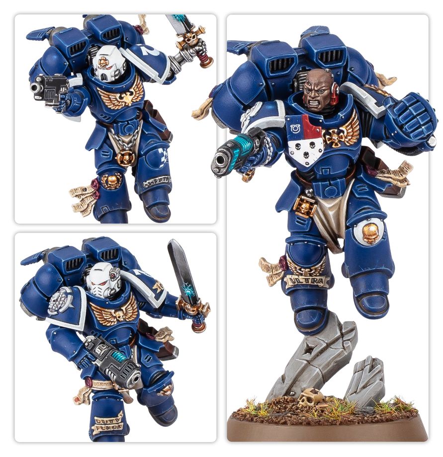 WARHAMMER 40K Space Marines: Vanguard Veteran Squad with Jump Packs