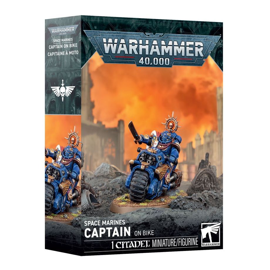 WARHAMMER 40K Space Marines: Captain on Bike