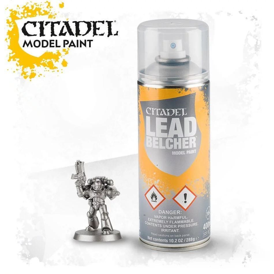 GAMES WORKSHOP 62-24 Citadel Spray Paint: Leadbelcher