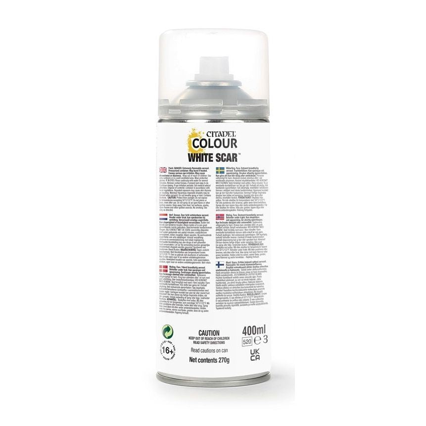 GAMES WORKSHOP 62-36 Citadel Spray Paint: White Scar