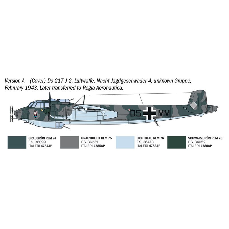 ITALERI 1/72 Dornier Do 217 J1/J2 Nachtjäger