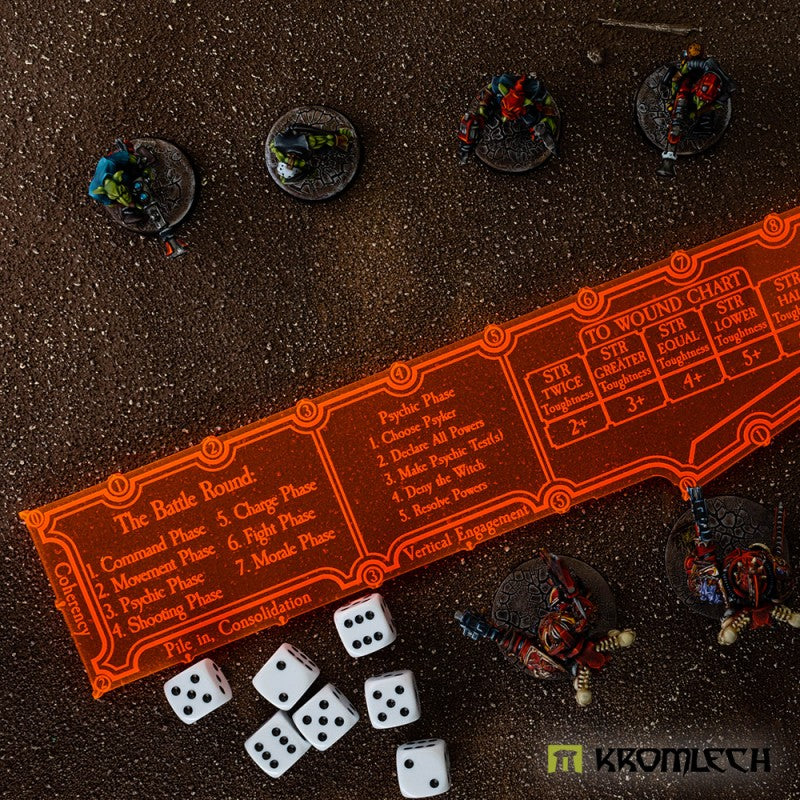 KROMLECH 9th Edition 12" Combat Gauge - Psychic Phase - Orange