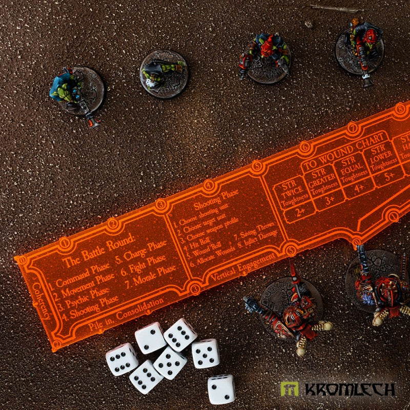 KROMLECH 9th Edition 12" Combat Gauge - Shooting Phase - Orange