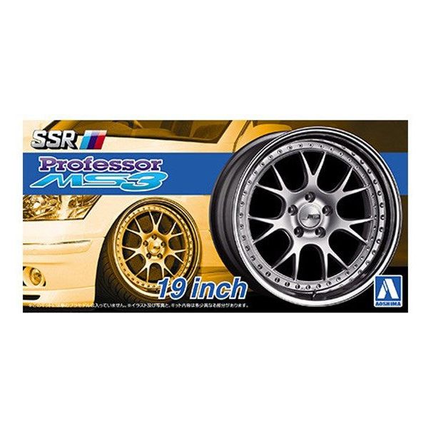 AOSHIMA 1/24 SSR Professor MS3 19inch Wheel Set