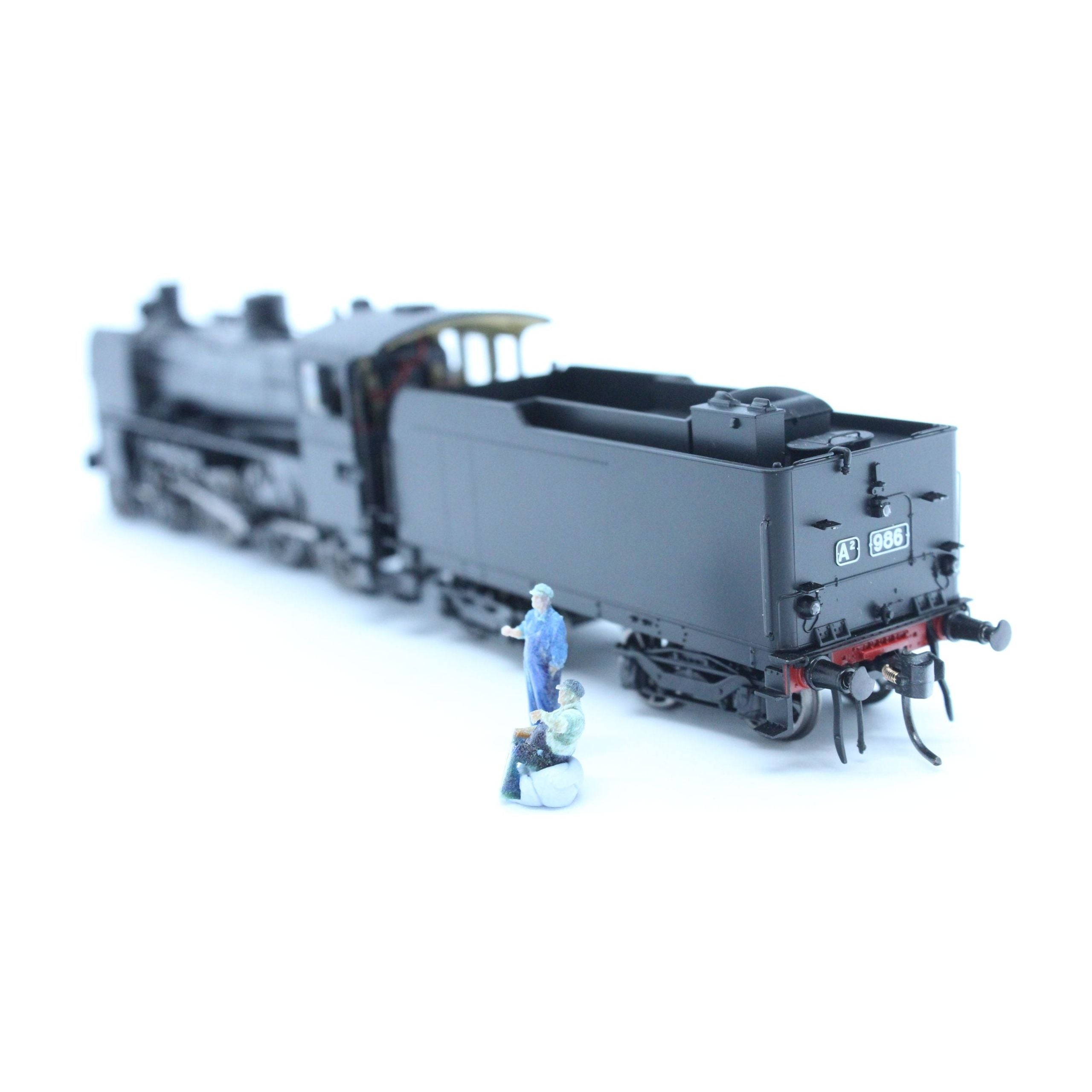 IXION HO VR A2 CLASS LOCOMOTIVE-A2 986 as preserved Boxpok As Preserved: oil converted to coal Plate–DCC SOUND FITTED