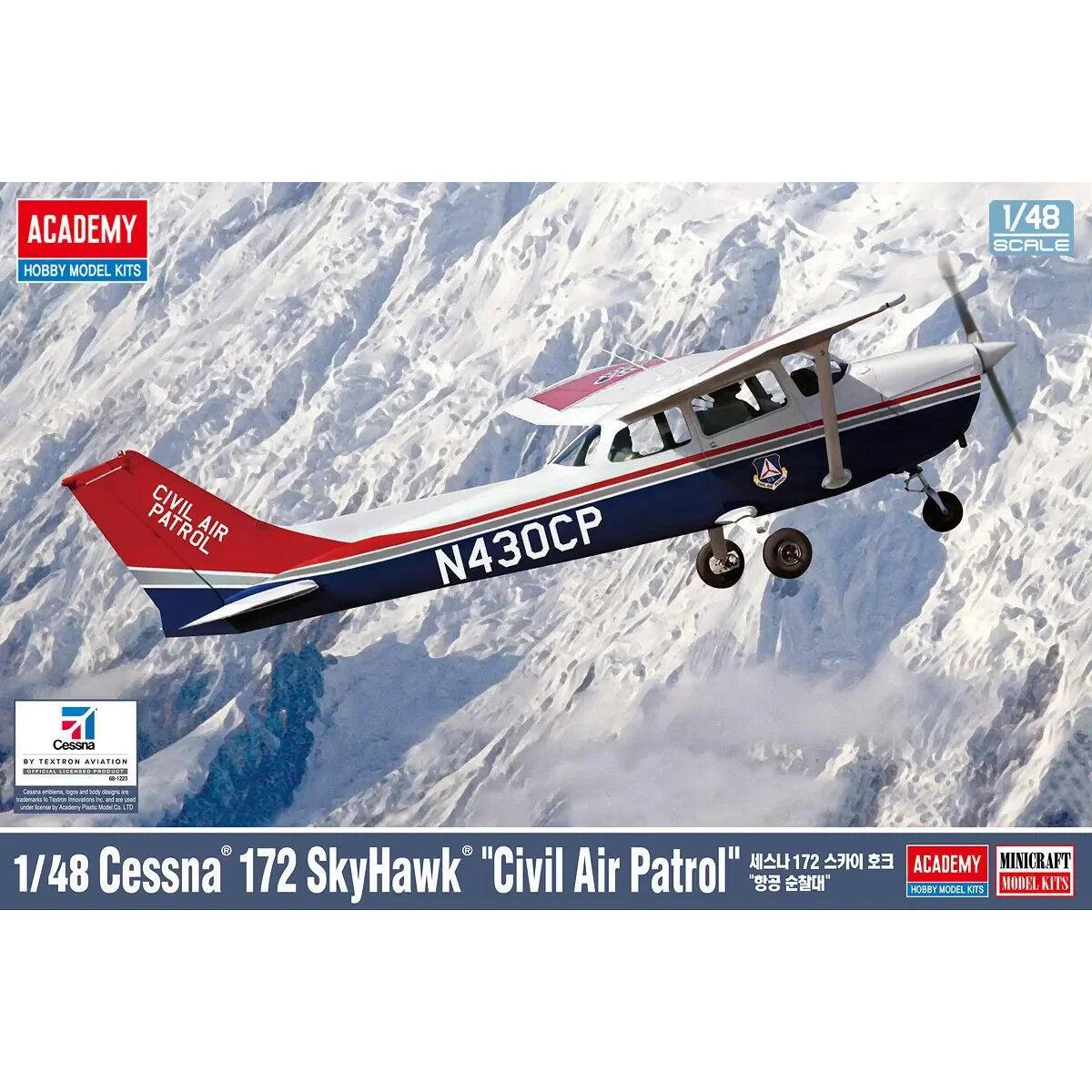 Academy 1/48 Cessna® 172 Skyhawk® Civil Air Patrol Plastic Model Kit