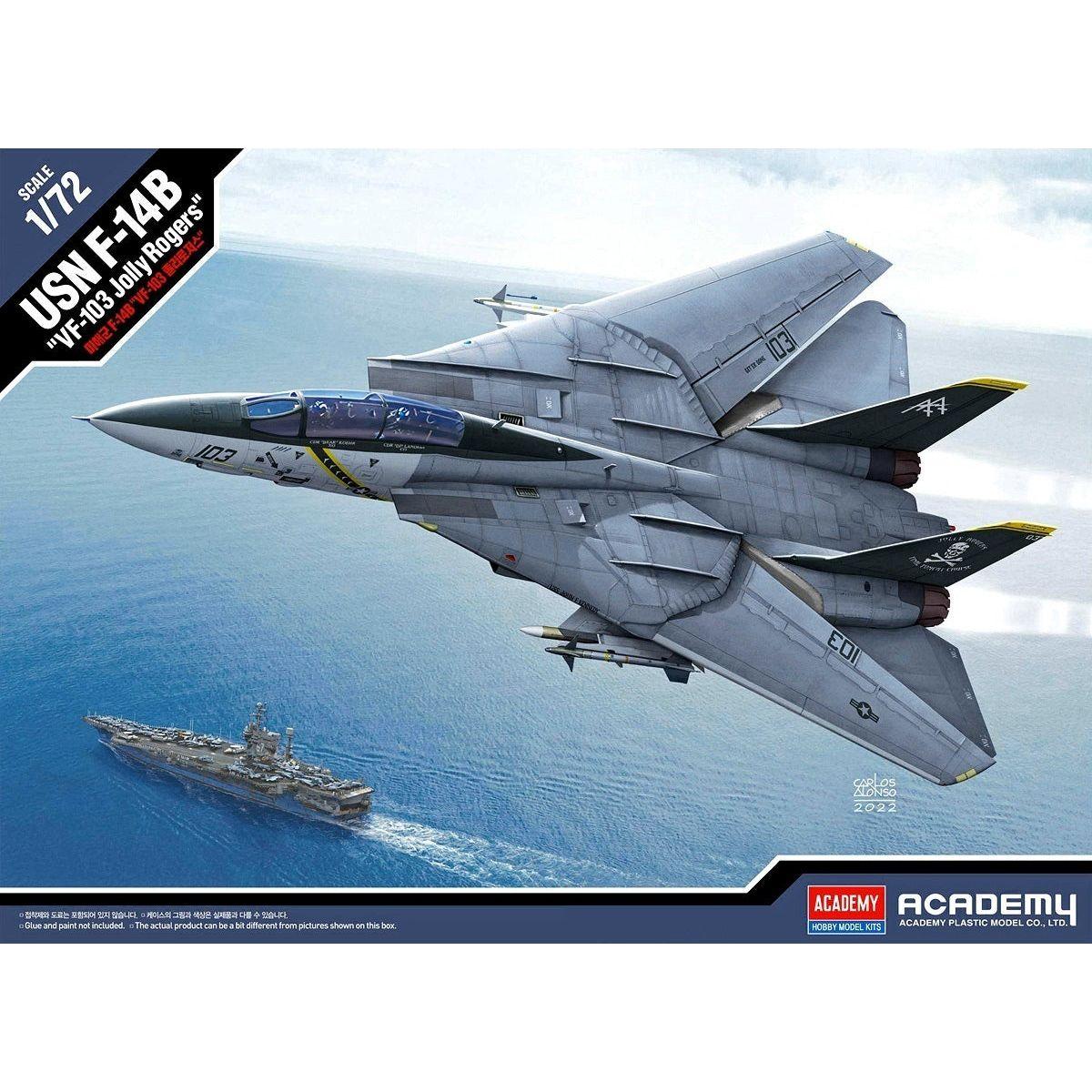 ACADEMY 1/72 USN F-14B "VF-103 Jolly Rogers" Plastic Model Kit
