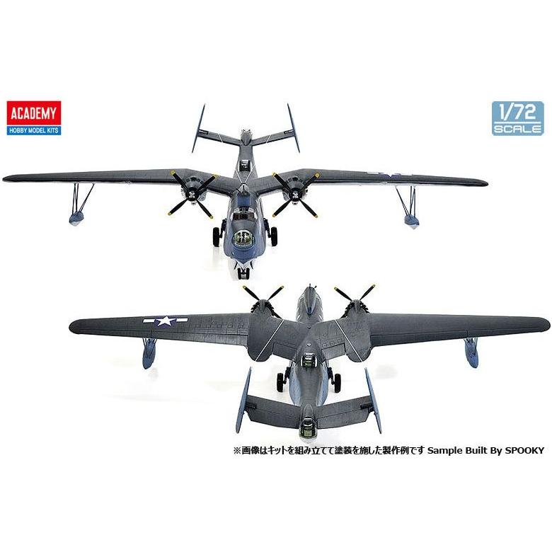 ACADEMY 1/72 USN PBM-5A Mariner Flying Boat Plastic Model Kit *Aus Decals*