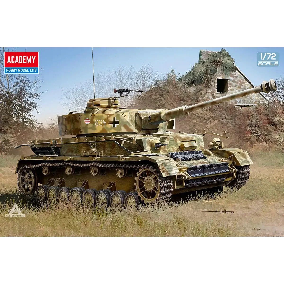 Academy 1/72 German Pz.Kpfw.IV Ausf.H Plastic Model Kit