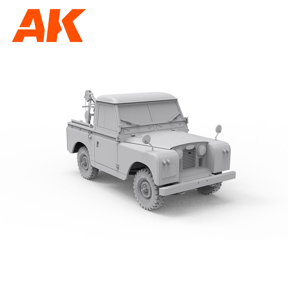 AK Interactive 1/35 Land Rover 88 Series IIA -Crane / Tow Truck Plastic Model Kit