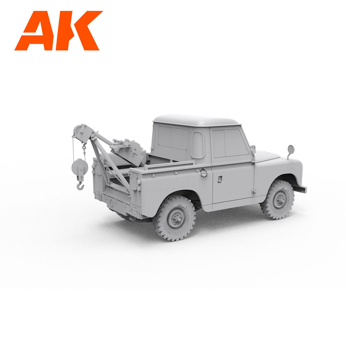 AK Interactive 1/35 Land Rover 88 Series IIA -Crane / Tow Truck Plastic Model Kit