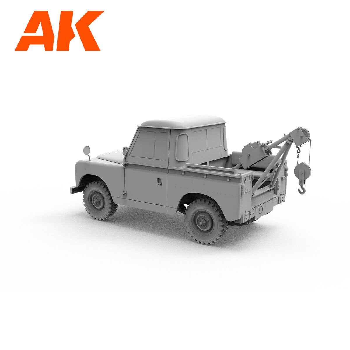 AK Interactive 1/35 Land Rover 88 Series IIA -Crane / Tow Truck Plastic Model Kit