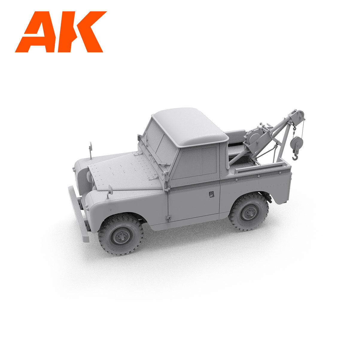 AK Interactive 1/35 Land Rover 88 Series IIA -Crane / Tow Truck Plastic Model Kit