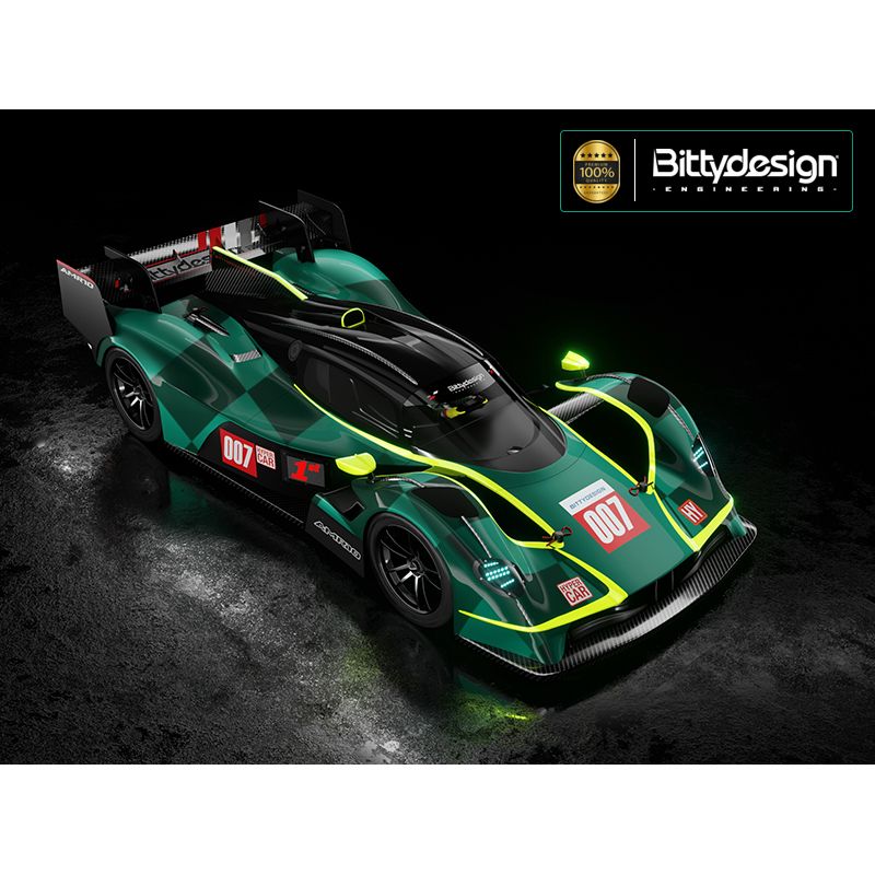 BITTYDESIGN 1/10 AMR10 clear Hypercar body, 190mm for low-profile TC chassis, Light weight