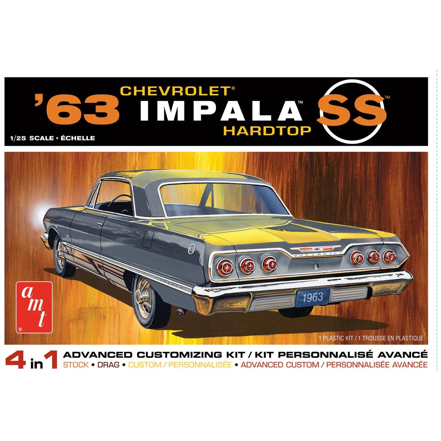 AMT 1/25 1963 Chevy Impala SS Plastic Model Kit