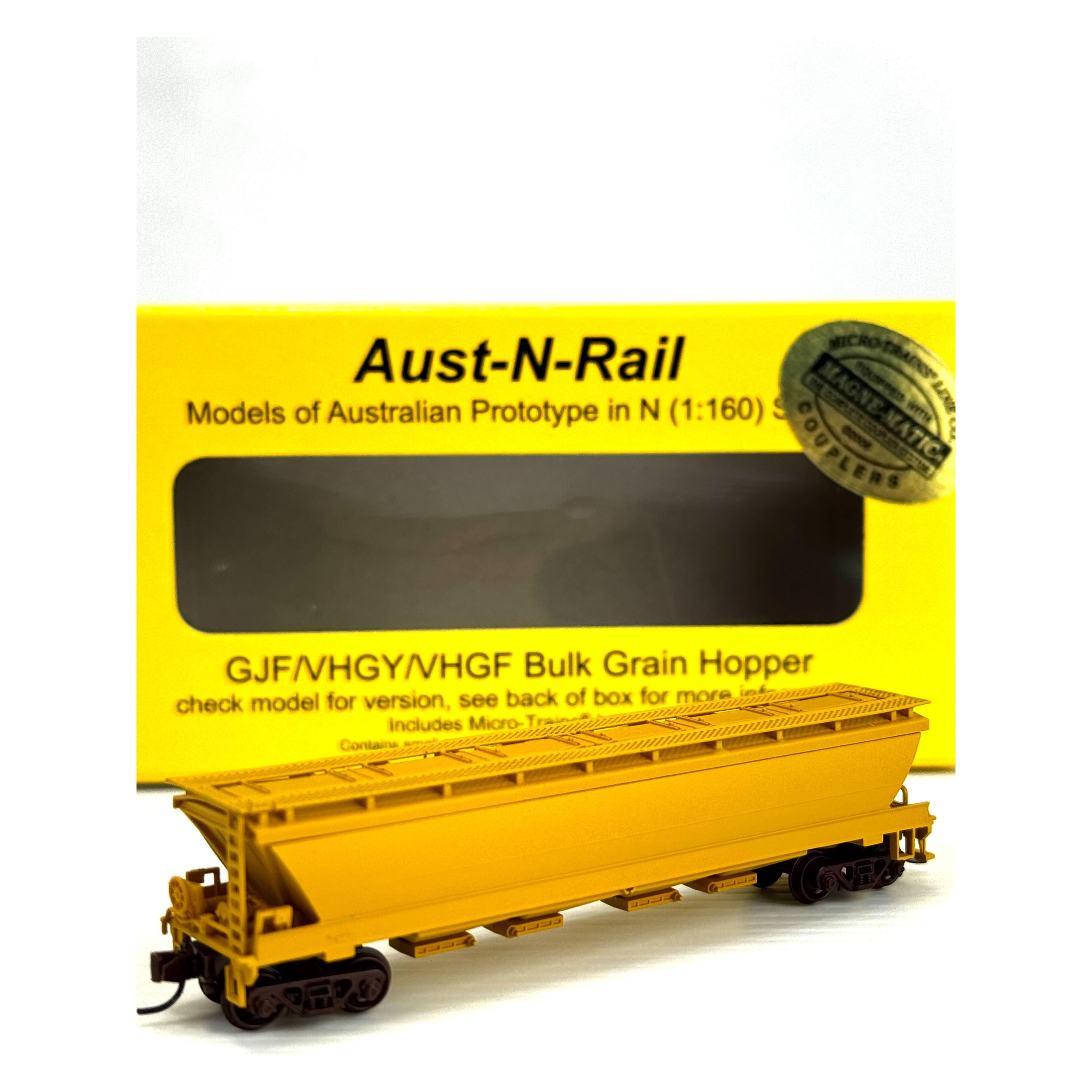 AUST-N-RAIL N GJF/VHGY/VHGF yellow painted un lettered in