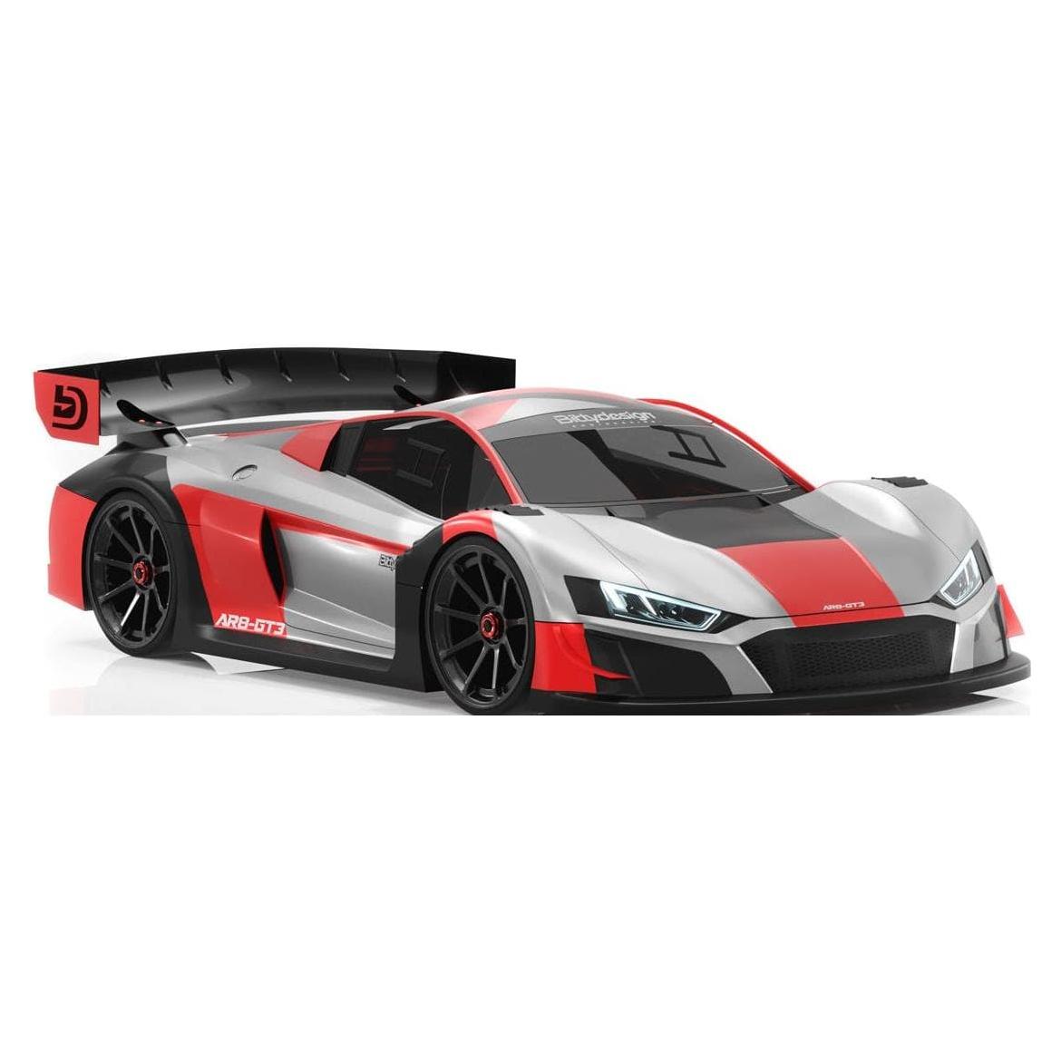 BITTYDESIGN AR8-GT3 1/8 GT Clear Body 325mm, Short Wheelbase (SWB), 1mm Thick Light Weight
