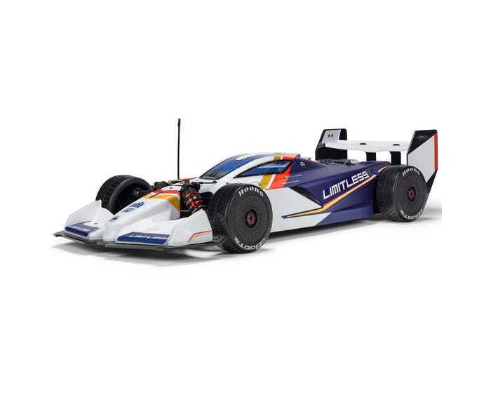 ARRMA 1/7 Limitless 120 8S BLX 4X4 Speed Machine, RTR with AVC, White/Blue, ARA7816T2