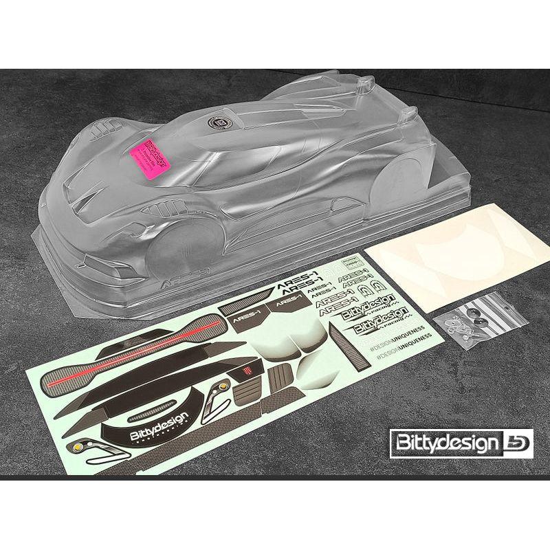 BITTYDESIGN Ares-1 1/10 GT Clear Body 190mm