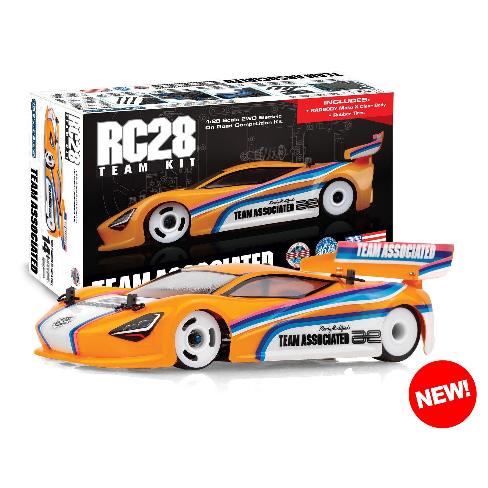 TEAM ASSOCIATED RC28R Team Kit W/Body and Tyres