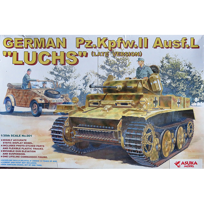 AZUKA 1/35 German Pz.Kpfw.II Ausf.L "LUCHS" (Late version) Plastic Model Kit